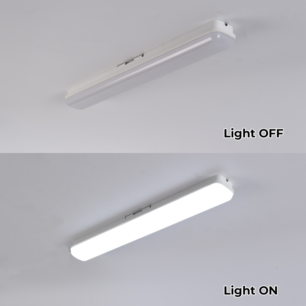 Pantalla estanca LED Luminaries lineal enlazable exterior 60cm 30W IP65 6000K 