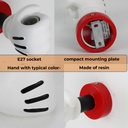 Lámpara de Pared Infantil E27 – Diseño Divertido de Mano Cartoon “TOONHAND”