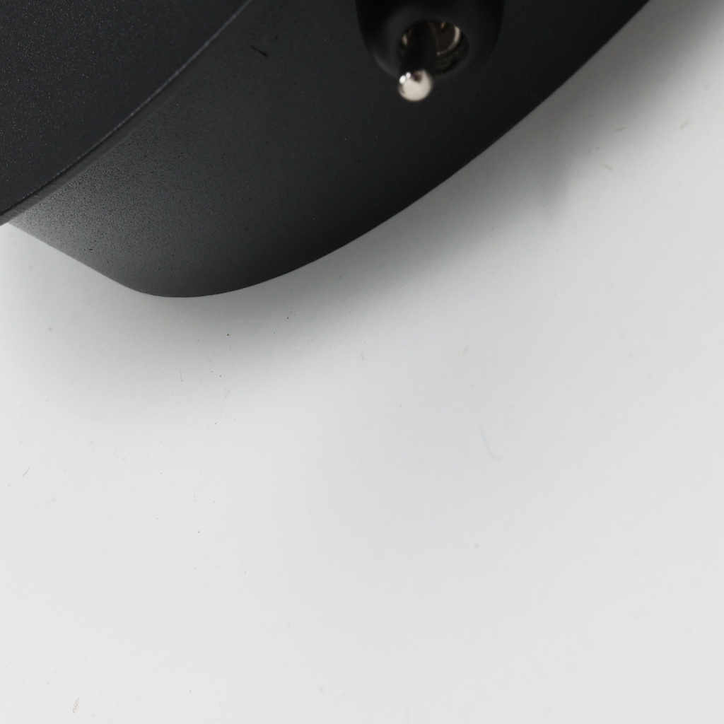 Aplique Led circular metal negro con foco lectura orientable 3w y una bola impresora"LINDAU"