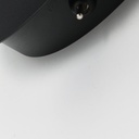 Aplique Led circular metal negro con foco lectura orientable 3w y una bola impresora"LINDAU"