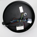 Aplique Led circular metal negro con foco lectura orientable 3w y una bola impresora"LINDAU"