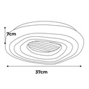 LED ceiling light D370*70MM AC230V 30W, CE ROHS CCT 3000-4000-6000K "Flor"