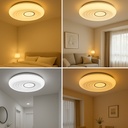 LED ceiling light D480*90MM AC230V 40W, CE ROHS CCT 3000-4000-6000K "Flor"