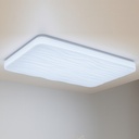 Plafón LED Rectangular 90W 945×645×75 mm – CCT 3000/4000/6000K, Color Seleccionable, Acrílico, Regulable con Mando a Distancia “WAVE”