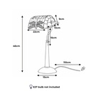 Lámpara de mesa estilo Tiffany libélula en cristal para dormitorio, escritorio y lectura"libélula"-E27