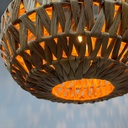 Lámpara Colgante de Ratán Natural Ø38 cm – Estilo Boho/Nórdico, Casquillo E27 "NÁVIA"