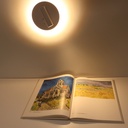Aplique de Pared Aluminio con Foco Lectura 3W y Luz Ambiental Detras 6W con Interruptores "ROMA" 3000K