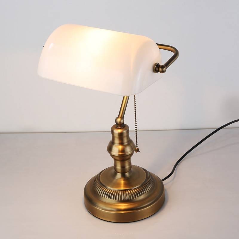 Lámpara de Mesa y Escritorio Vintage "BANQUERO"  E27