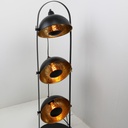 Lámpara de pie vintage con Oro Orientable 3 Luces Orientable"MARS"