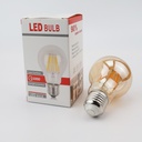 Bombilla LED A60 E27 vintage gold filamento- 4W - 2300K