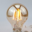 Bombilla LED A60 E27 vintage gold filamento- 4W - 2300K