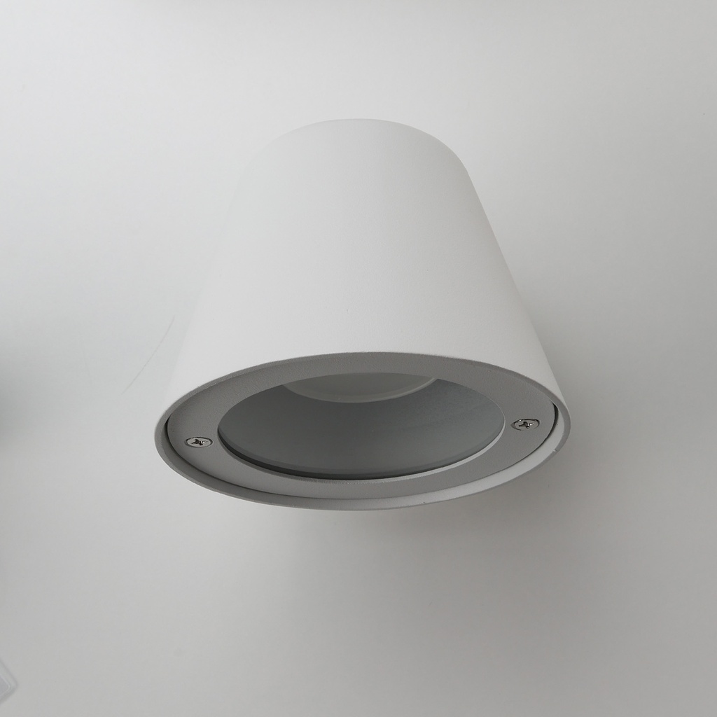 Lámparas de pared LED Aluminio Blanco Exterior, IP44, Decorativas y Resistentes al Agua para Patios y Jardines. Incluyen Bombilla GU10 5W "PAU"