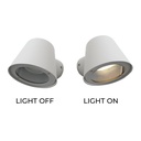 Lámparas de pared LED Aluminio Blanco Exterior, IP44, Decorativas y Resistentes al Agua para Patios y Jardines. Incluyen Bombilla GU10 5W "PAU"