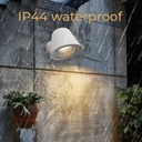 Lámparas de pared LED Aluminio Blanco Exterior, IP44, Decorativas y Resistentes al Agua para Patios y Jardines. Incluyen Bombilla GU10 5W "PAU"