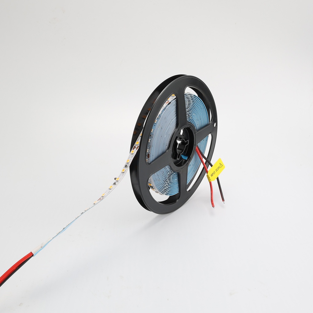 TIRA LED 24V DC-50W-10W/m-Ancho 8mm-120 LEDs SMD2835/metro-18W/m-Monocolor-Corte cada 5cm-IP20-5 metros