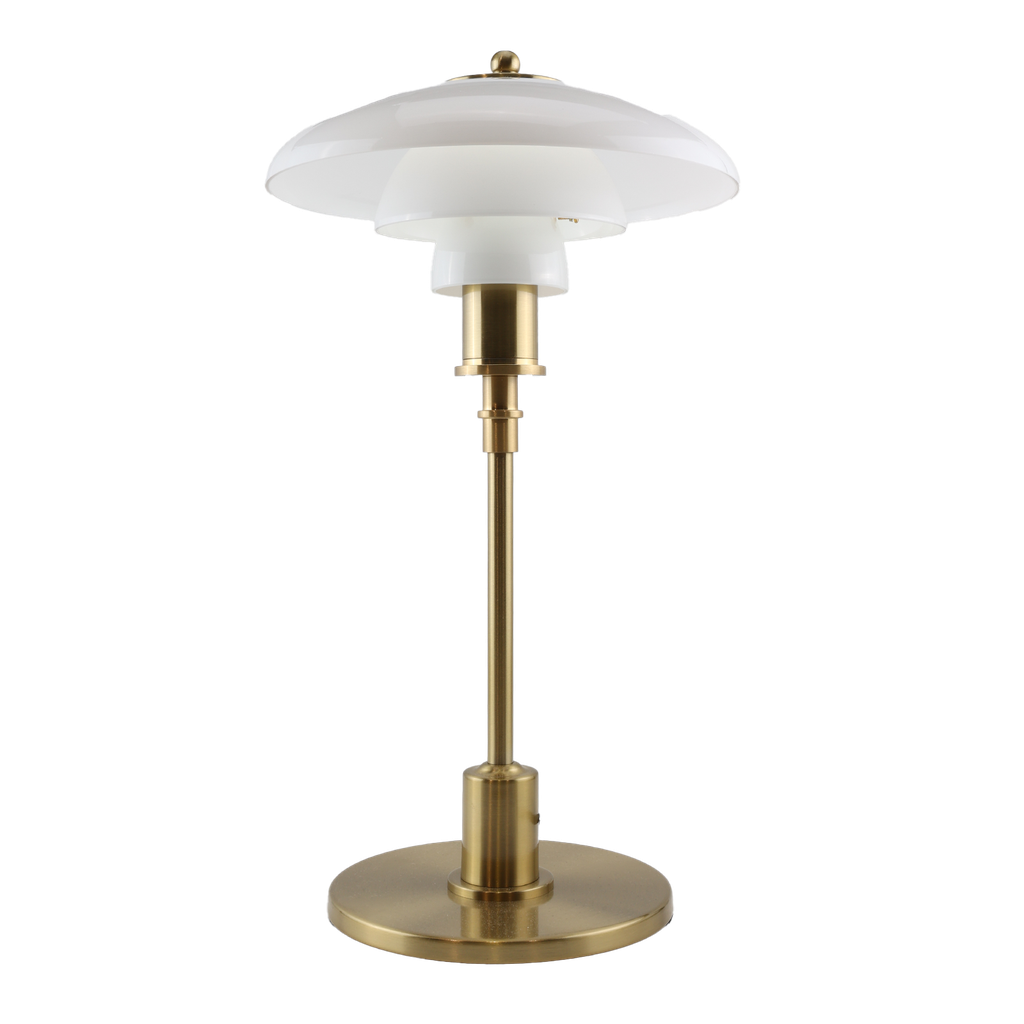 Lámpara de Escritorio Nórdica Minimalista de Vidrio E27 - Decoración para Sala, Estudio o Mesita de Noche "BLANCA"