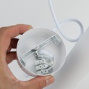 Lámpara Colgante de Techo Moderno Aluminio Minimalista en Forma de Tubo 40cm con Portalámpara GU10, Altura Ajustable"RIOM" 