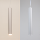 Lámpara Colgante de Techo Moderno Aluminio Minimalista en Forma de Tubo 40cm con Portalámpara GU10, Altura Ajustable"RIOM" 
