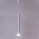 Lámpara Colgante de Techo Moderno Aluminio Minimalista en Forma de Tubo 40cm con Portalámpara GU10, Altura Ajustable"RIOM" 