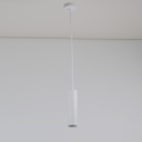 Lámpara Colgante de Techo Moderno Aluminio Minimalista en Forma de Tubo 20cm con Portalámpara GU10, Altura Ajustable "LAON"