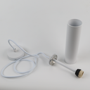 Lámpara Colgante de Techo Moderno Aluminio Minimalista en Forma de Tubo 20cm con Portalámpara GU10, Altura Ajustable "LAON"