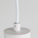 Lámpara Colgante de Techo Moderno Aluminio Minimalista en Forma de Tubo 20cm con Portalámpara GU10, Altura Ajustable "LAON"