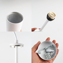 Lámpara Colgante de Techo Moderno Aluminio Minimalista en Forma de Tubo 20cm con Portalámpara GU10, Altura Ajustable "LAON"