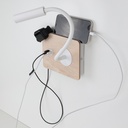 Aplique de Pared con Foco de Lectura Flexible 3W y Puerto USB y Type C e Interruptor con Chips CREE "MULÁN"