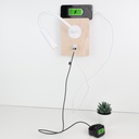 Aplique de Pared con Foco de Lectura Flexible 3W y Puerto USB y Type C e Interruptor con Chips CREE "MULÁN"
