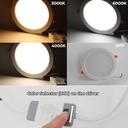 Downlight LED Circular Empotrable - Corte: Ø 190mm - 25W- Alta Efeciencia 115lm/w-IP20 CCT color seleccionable de 3000K-4000K-6000K