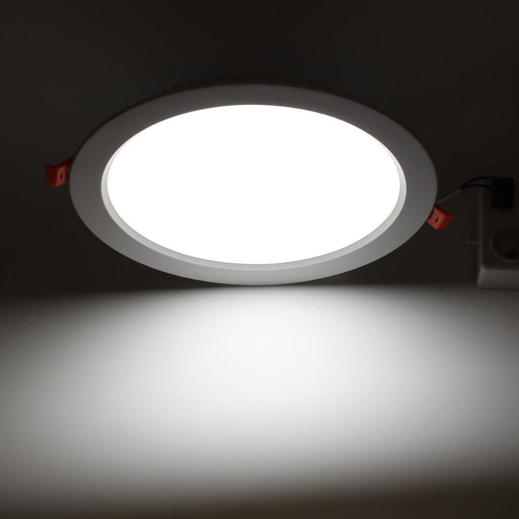 Downlight LED Circular Empotrable - Corte: Ø 190mm - 25W- Alta Efeciencia 115lm/w-IP20 CCT color seleccionable de 3000K-4000K-6000K