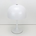 Lámpara de Mesa Moderna con 3 Luces, Pantalla de Vidrio Blanco y Base Metálica, Ideal para Dormitorio, Sala y Oficina "MEDUSA" G9*3