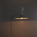 Aplique de pared Dormitorio interior Sala de estar Decoración del hogar Lámpara de pared con brazo oscilante Enchufe con interruptor Apliques Mesita de noche Iluminación montada industrial "GAMA"