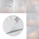 Aplique de pared Dormitorio interior Sala de estar Decoración del hogar Lámpara de pared con brazo oscilante Enchufe con interruptor Apliques Mesita de noche Iluminación montada industrial "GAMA"