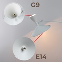 Aplique de pared Dormitorio interior Sala de estar Decoración del hogar Lámpara de pared con brazo oscilante Enchufe con interruptor Apliques Mesita de noche Iluminación montada industrial "GAMA"