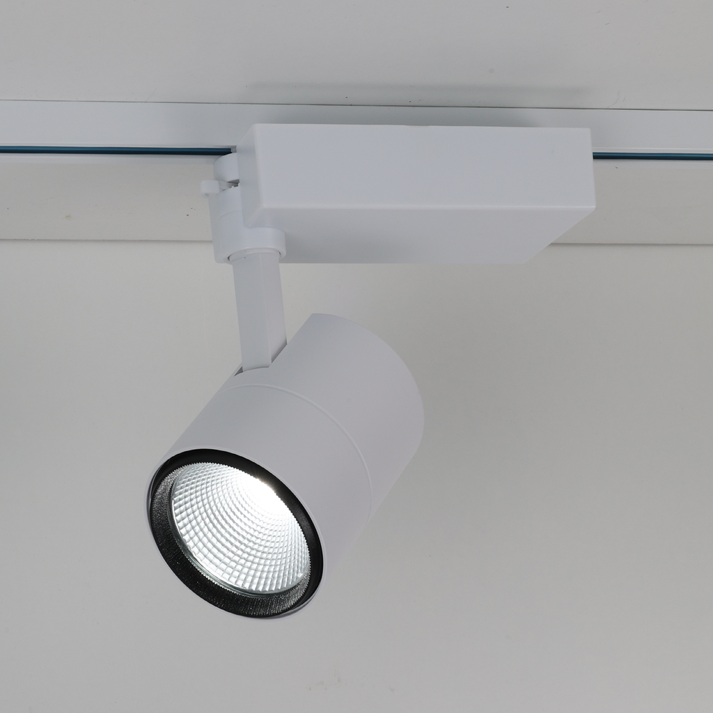 Foco Carril LED Aluminio Monofásico CCT 3000K-4000K-6000K 40W - Driver PHILIPS - 3600lm