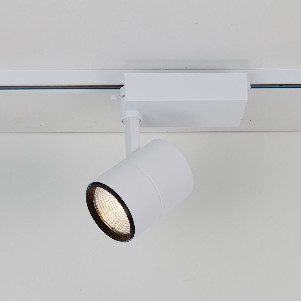 Foco Carril LED Aluminio Monofásico CCT 3000K-4000K-6000K 40W - Driver PHILIPS - 3600lm
