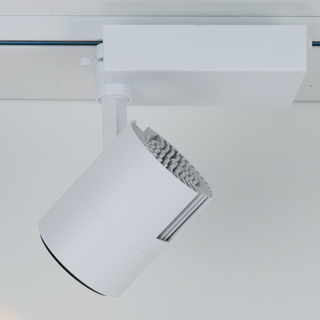 Foco Carril LED Aluminio Monofásico CCT 3000K-4000K-6000K 40W - Driver PHILIPS - 3600lm