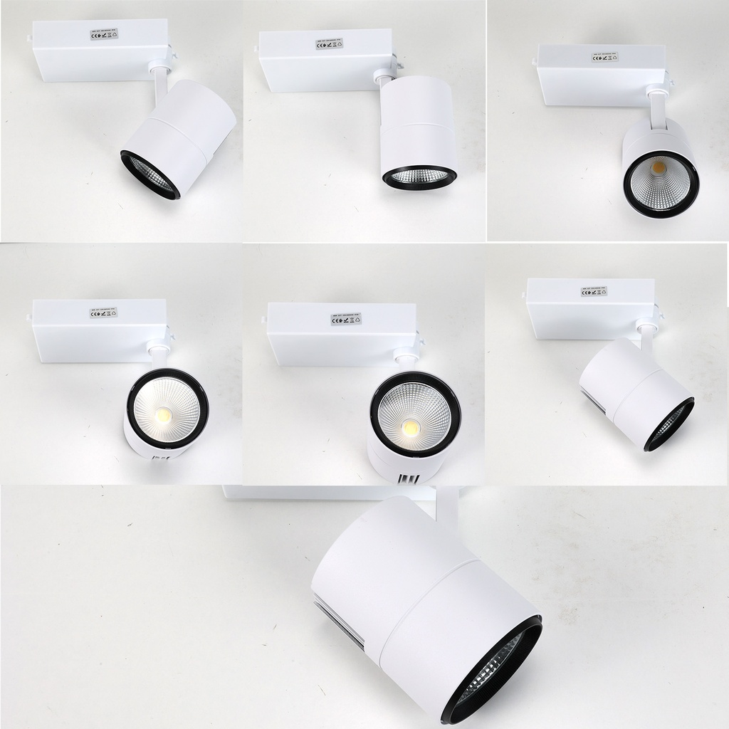 Foco Carril LED Aluminio Monofásico CCT 3000K-4000K-6000K 40W - Driver PHILIPS - 3600lm