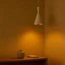 Lámpara Colgante de cúpla Retro Industrial de Techo con Pantalla de Aluminio, Altura Ajustable E27 "CONICA"