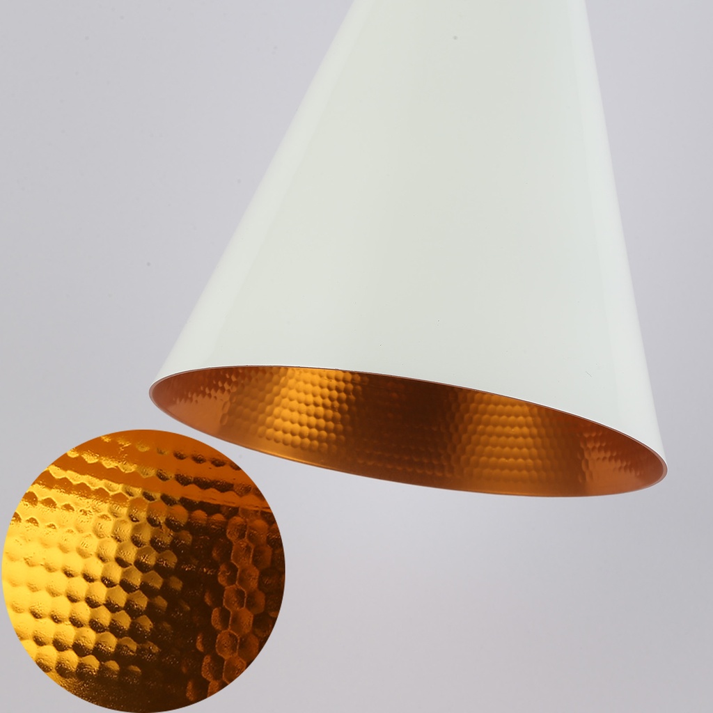 Lámpara Colgante de cúpla Retro Industrial de Techo con Pantalla de Aluminio, Altura Ajustable E27 "CONICA"