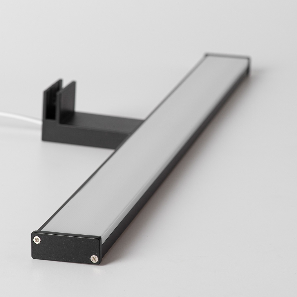 Aplique de pared LED para baño, espejo y mueble, diseño slim IP44, 12W, 50 cm, en aluminio con luz blanca neutra de 4000K