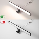 Aplique de pared LED para baño, espejo y mueble, diseño slim IP44, 12W, 50 cm, en aluminio con luz blanca neutra de 4000K