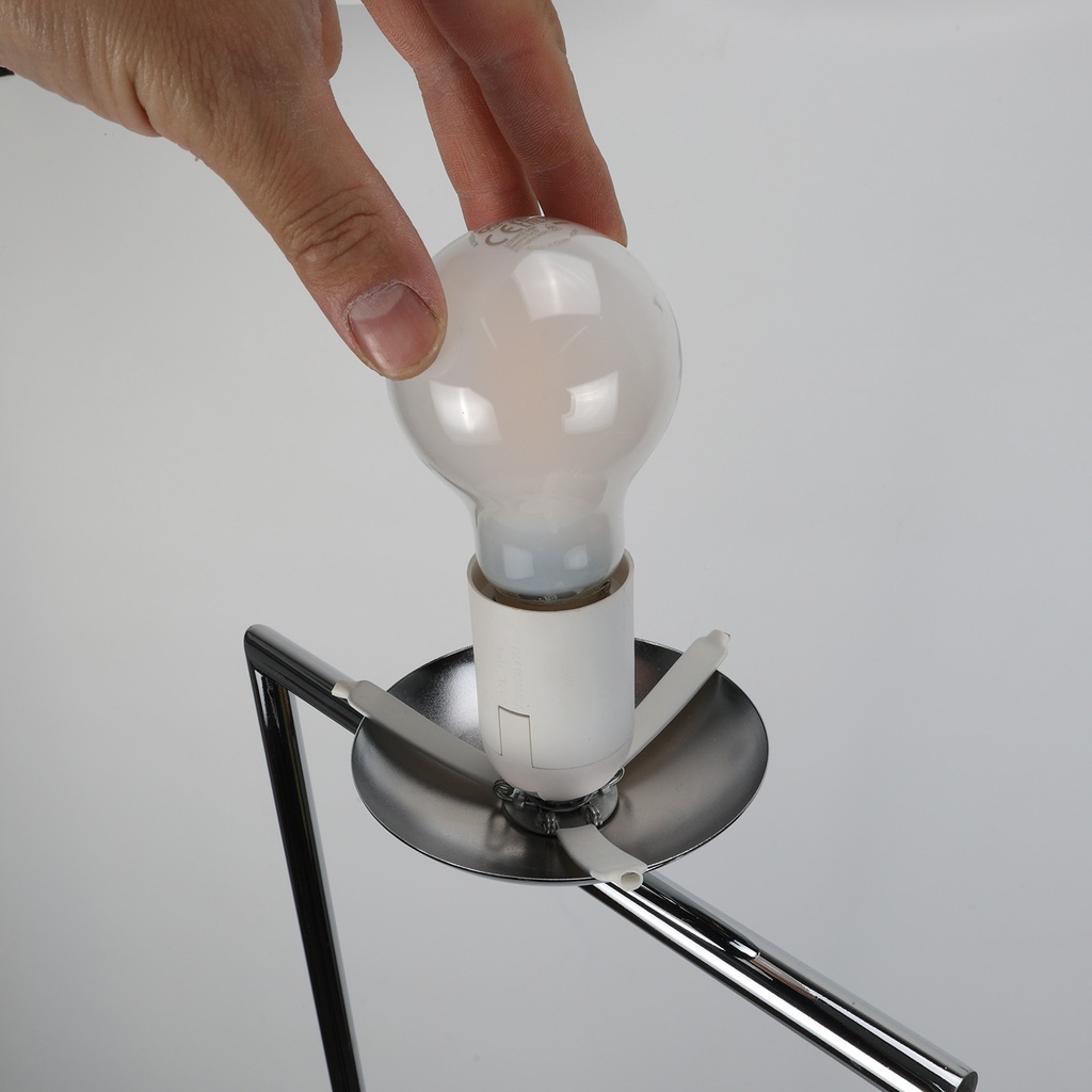 Lámpara de Pie Esférica "OLAYA" E27, Vidrio Blanco y Metal Dorado, Estilo Nórdico Moderno, ⌀22cm, para Sala y Dormitorio