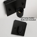 Aplique de Pared Moderno de Cuerda de Yute: Luces Tejidas a Mano para Dormitorio y Sala de Estar, Estilo Rústico Bohemio "DALIA"-E27