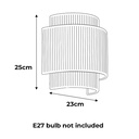 Aplique de Pared Moderno de Cuerda de Yute: Luces Tejidas a Mano para Dormitorio y Sala de Estar, Estilo Rústico Bohemio "DALIA"-E27