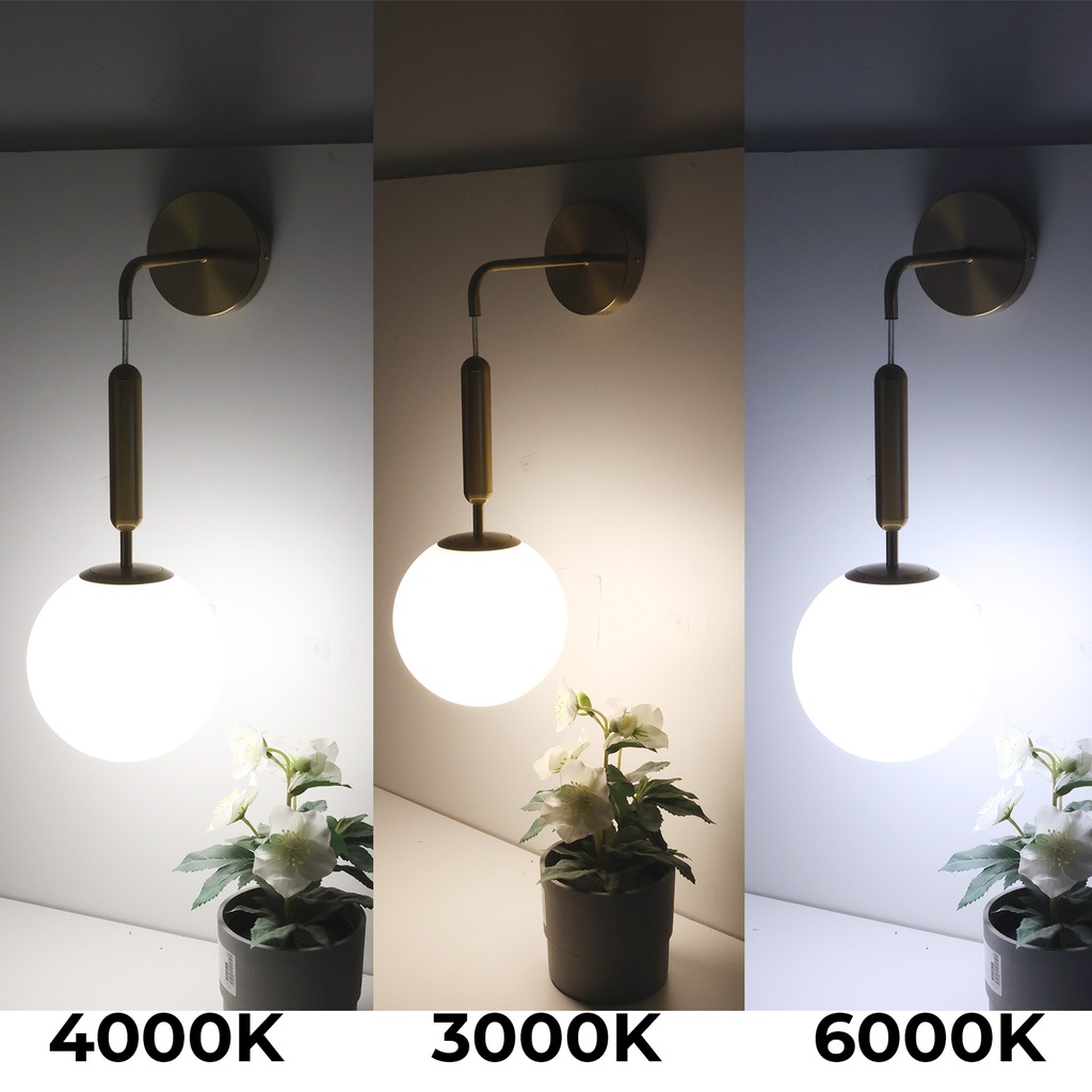 Lámpara de pared colgante nórdica minimalista latón dorado con bola de crsital "ATENAS" E27, Ø18 cm
