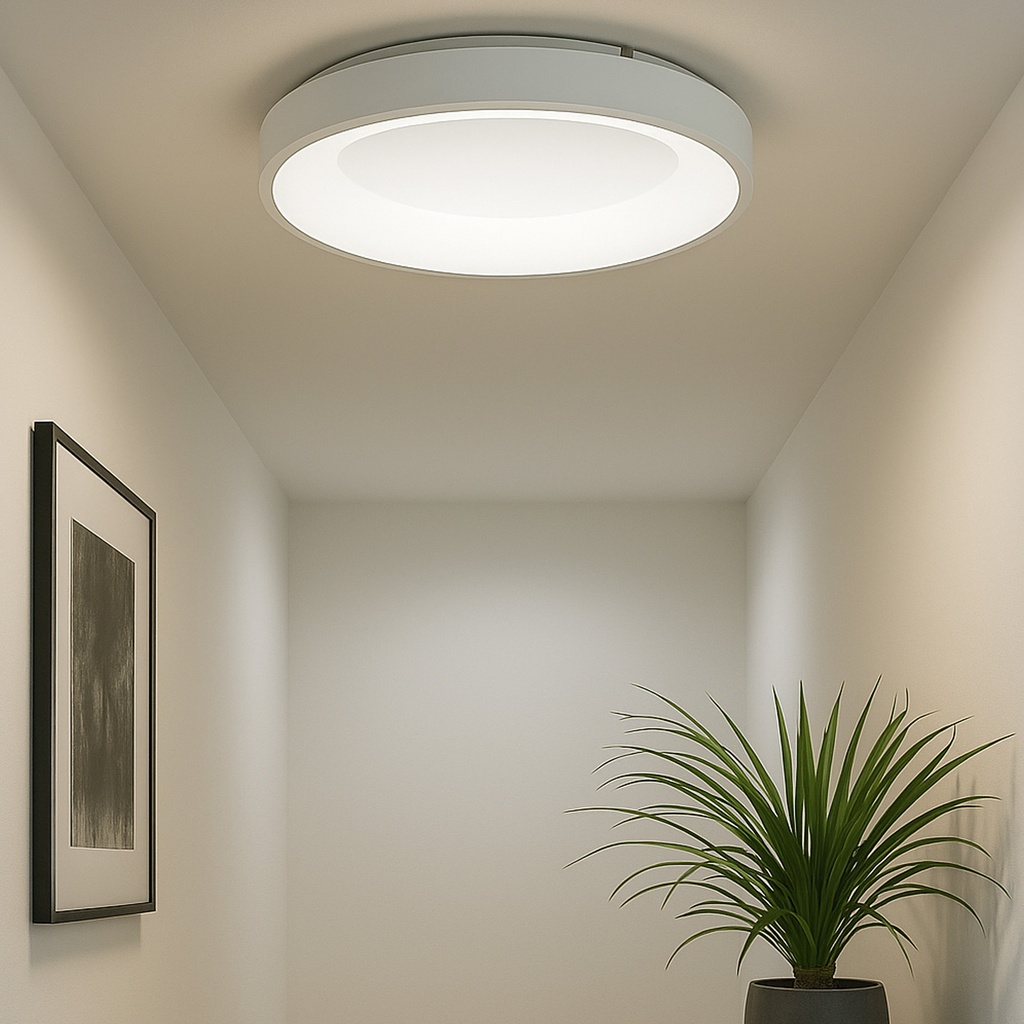 Plafón LED 36W Circular Metal Ø40 cm 3000K-4000K-6000K Seleccionable Philips Driver 4500lm CRI 85 No Parpadeo