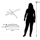 Plafón LED 36W Circular Metal Ø40 cm 3000K-4000K-6000K Seleccionable Philips Driver 4500lm CRI 85 No Parpadeo