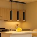 Lámpara colgante triple tubos estilo minimalista "VARILLA" - GU10 30cm